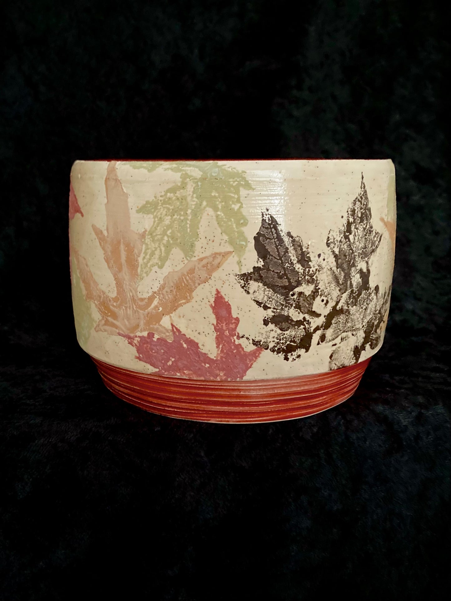 Autumn Leaves Ceramic Planter