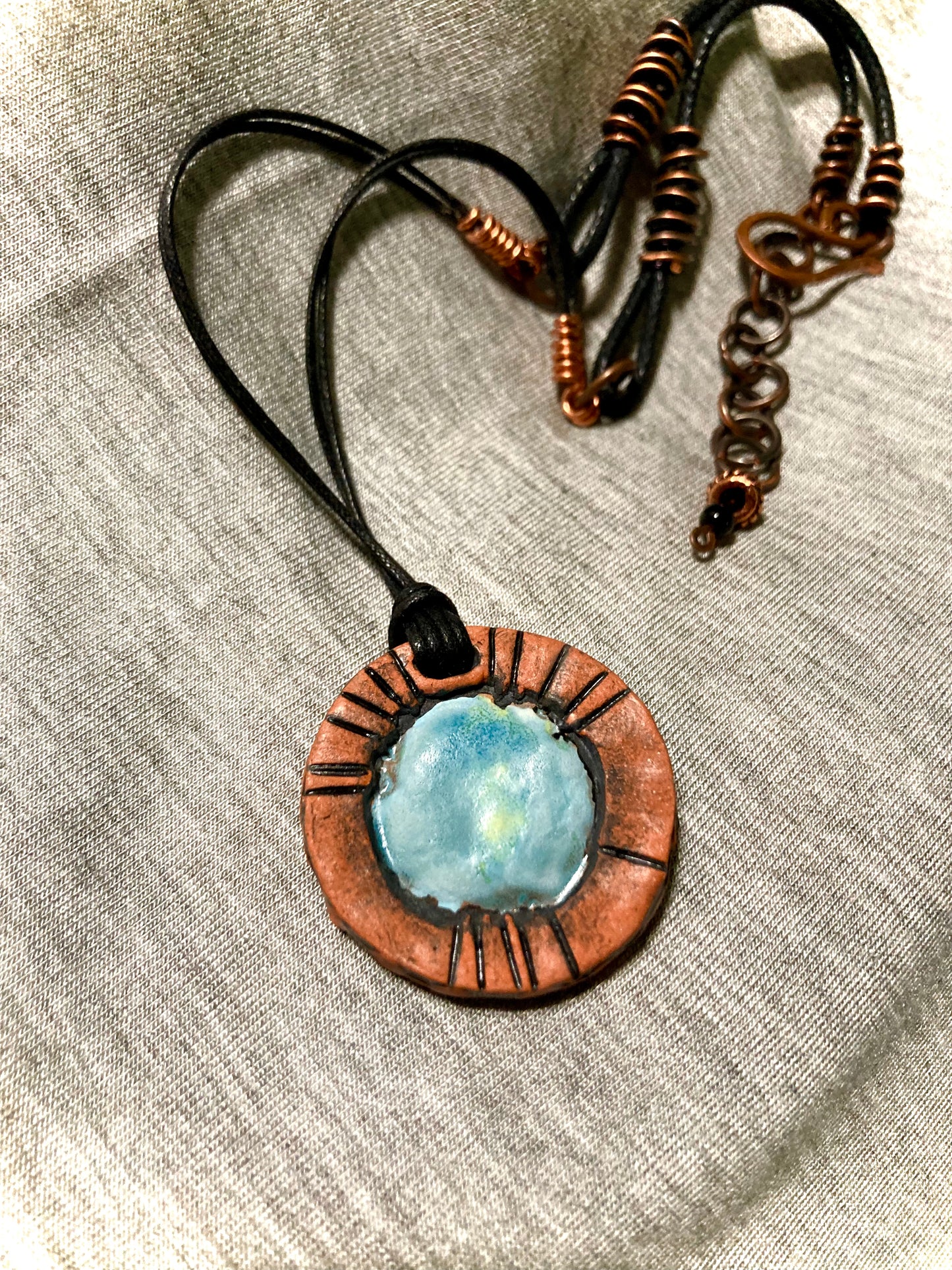 Earth and Sky Pendant Necklace