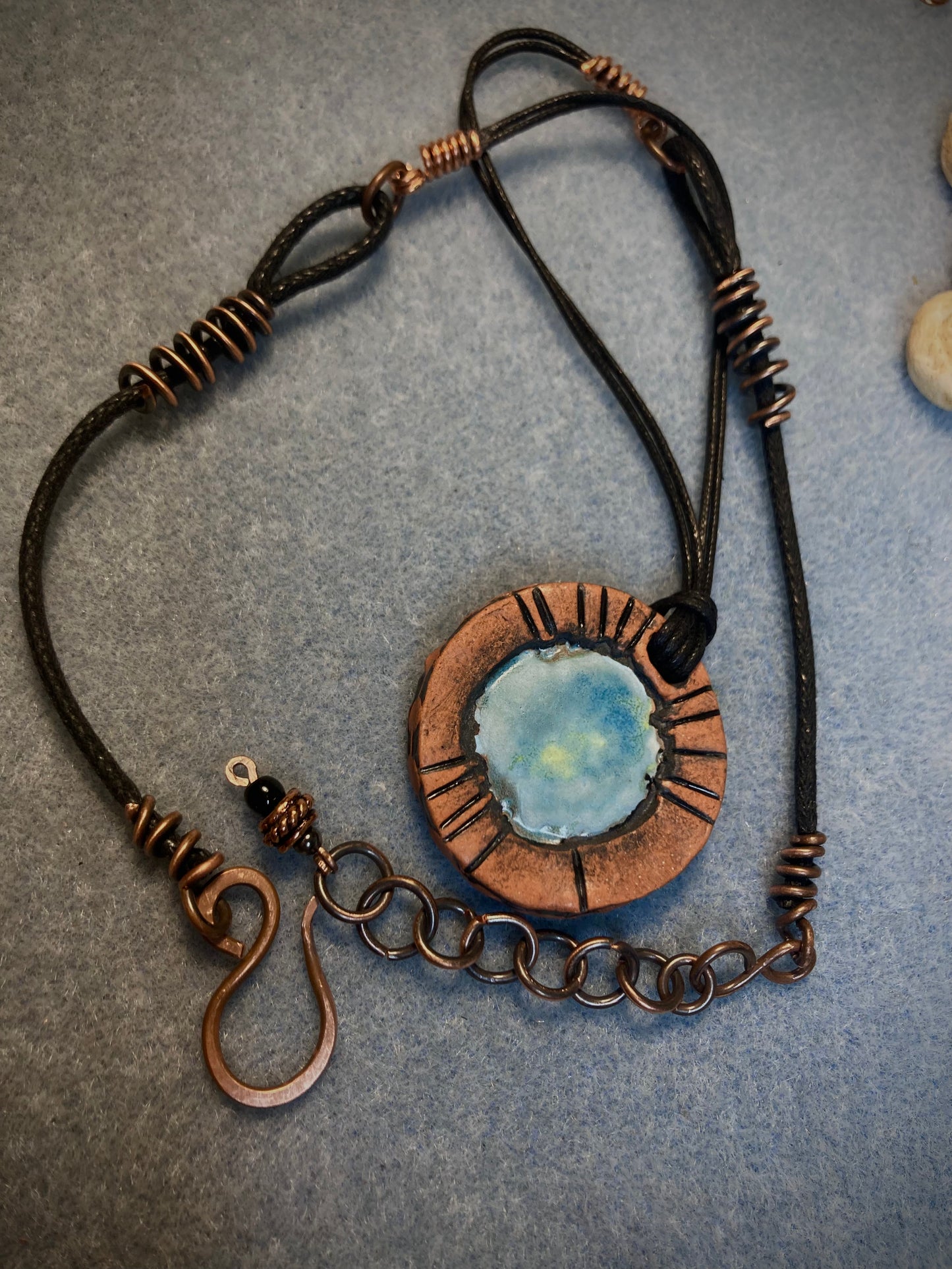 Earth and Sky Pendant Necklace